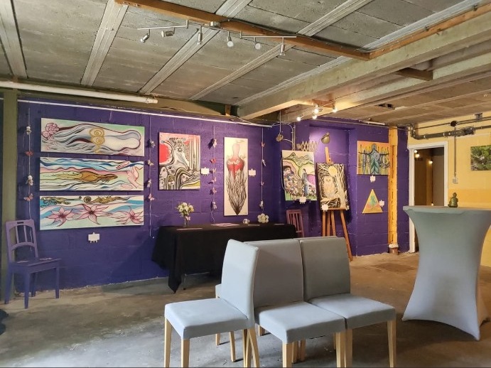Les peintures en exposition